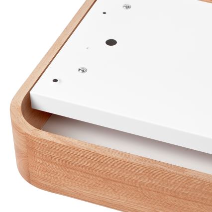 Mennyezeti lámpa OAK SQUARE 2xE27/15W/230V 35x35 cm tölgy