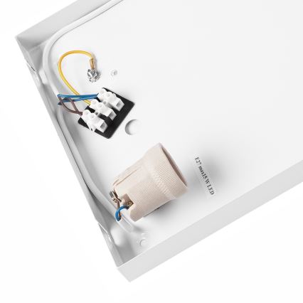 Mennyezeti lámpa OAK SQUARE 2xE27/15W/230V 35x35 cm tölgy