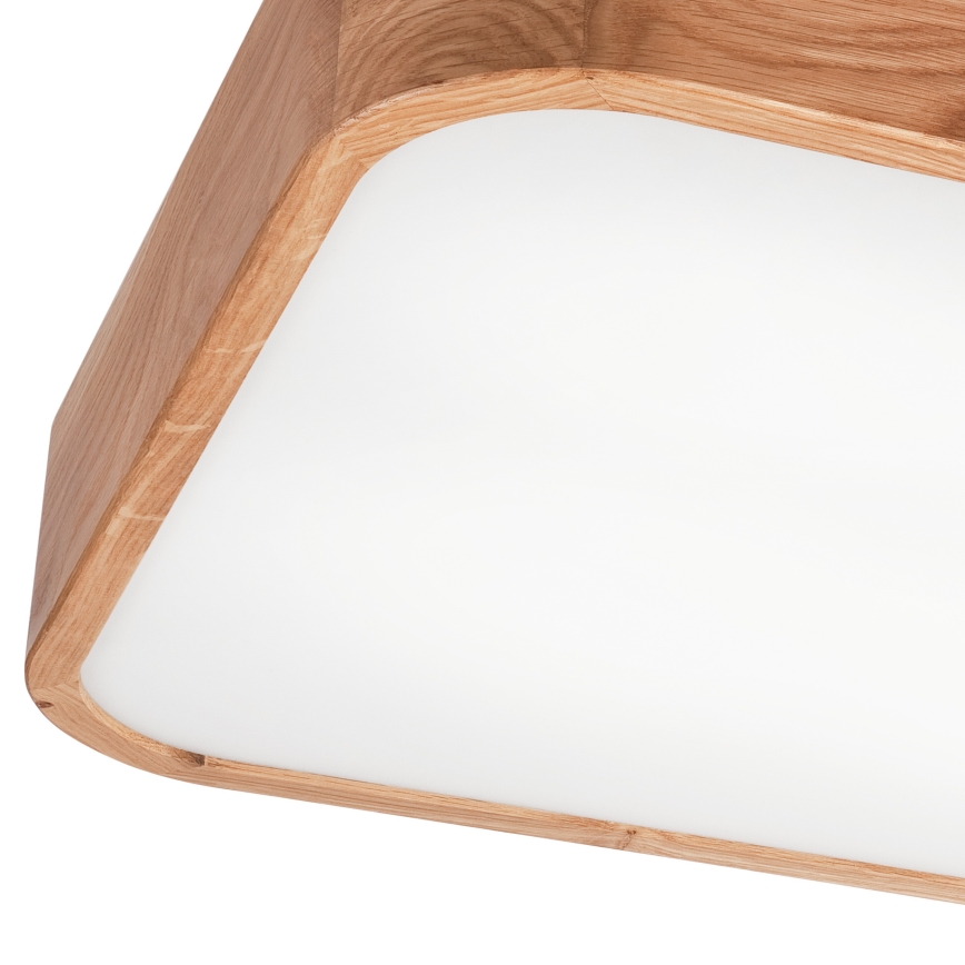 Mennyezeti lámpa OAK SQUARE 4xE27/15W/230V 45x45 cm tölgy