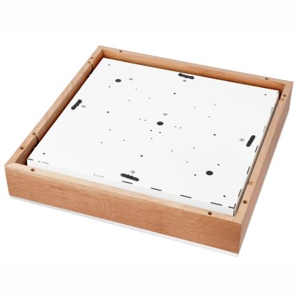 Mennyezeti lámpa OAK SQUARE 4xE27/15W/230V 48x48 cm tölgy/fehér