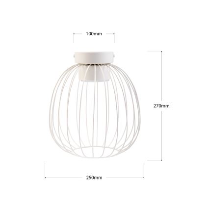 Mennyezeti lámpa OVELLA 1xGX53/10W/230V átm. 25 cm krémszínű
