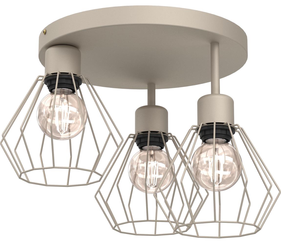 Mennyezeti lámpa PARKLA 3xE27/15W/230V bézs 9800A