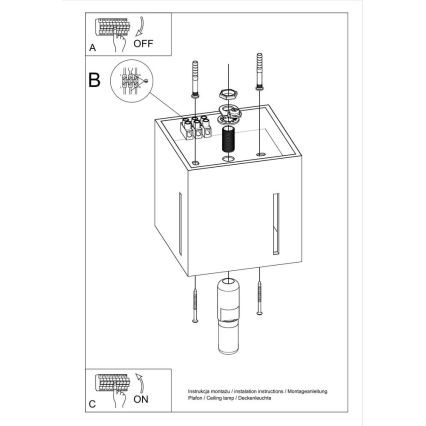 Mennyezeti lámpa PIXAR 1xG9/40W/230V
