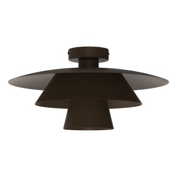 Mennyezeti lámpa PLATO 1xE27/15W/230V, átmérő 32 cm, barna