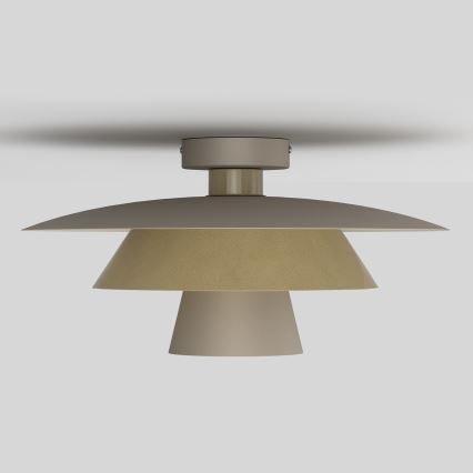 Mennyezeti lámpa PLATO 1xE27/15W/230V Ø 32 cm, bézs/arany