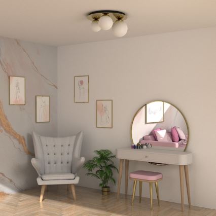 Mennyezeti lámpa PLATO 2xE14/40W/230V + 1xE27/60W/230V