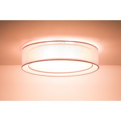Mennyezeti lámpa PURO 2xE27/40W/230V, átmérő 50 cm, rózsaszín