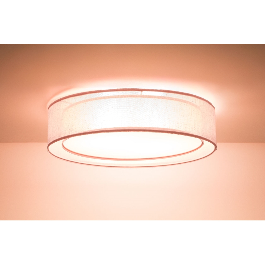 Mennyezeti lámpa PURO 2xE27/40W/230V, átmérő 50 cm, rózsaszín