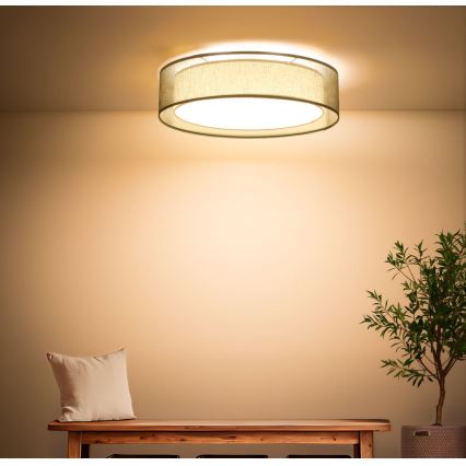 Mennyezeti lámpa PURO 2xE27/40W/230V átmérő 50 cm zöld