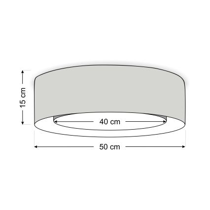 Mennyezeti lámpa PURO 2xE27/40W/230V átmérő 50 cm zöld