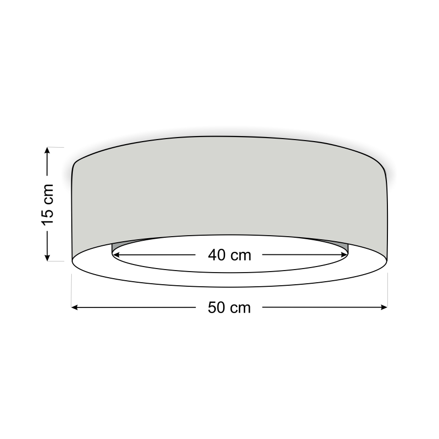 Mennyezeti lámpa PURO 2xE27/40W/230V átmérő 50 cm zöld