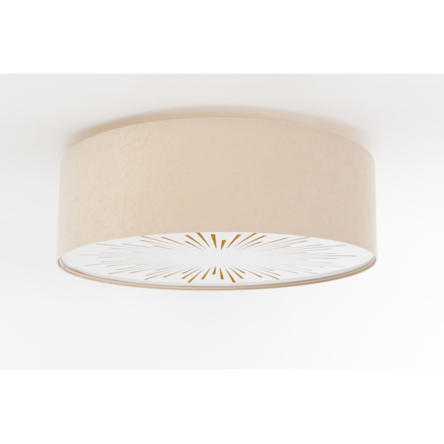 Mennyezeti lámpa RAYS 2xE27/60W/230V átm. 40 cm bézs