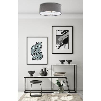 Mennyezeti lámpa RAYS 2xE27/60W/230V átm. 40 cm szürke