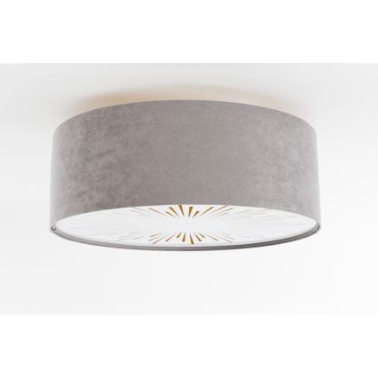 Mennyezeti lámpa RAYS 2xE27/60W/230V átm. 40 cm szürke