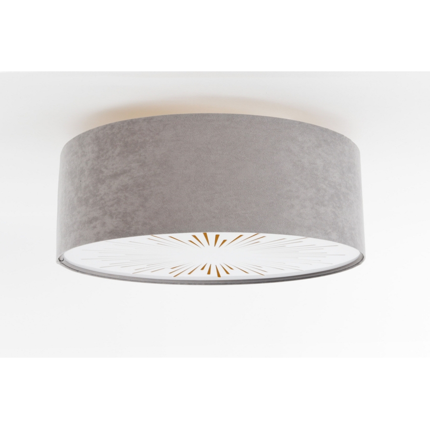 Mennyezeti lámpa RAYS 2xE27/60W/230V átm. 40 cm szürke