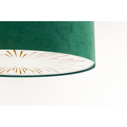 Mennyezeti lámpa RAYS 2xE27/60W/230V átm. 40 cm zöld