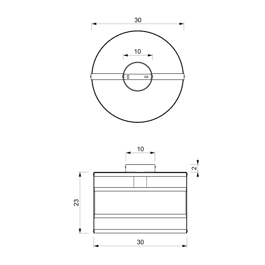 Mennyezeti lámpa RIM 1xE27/60W/230V