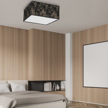 Mennyezeti lámpa SATINO 2xE27/60W/230V fekete/arany