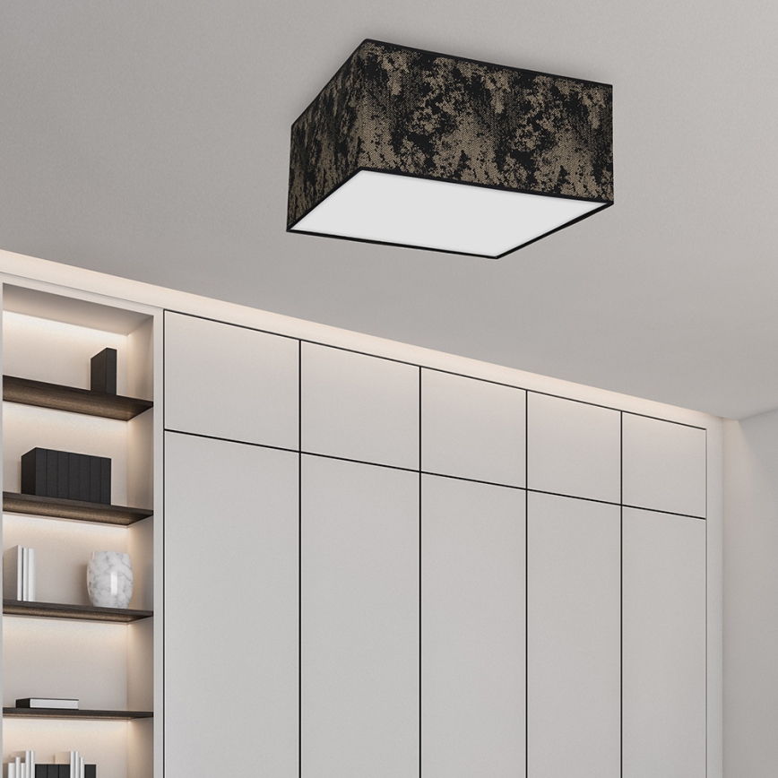 Mennyezeti lámpa SATINO 2xE27/60W/230V fekete/arany