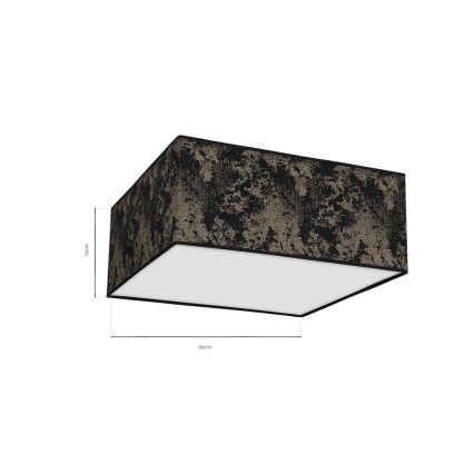Mennyezeti lámpa SATINO 3xE27/60W/230V fekete/arany
