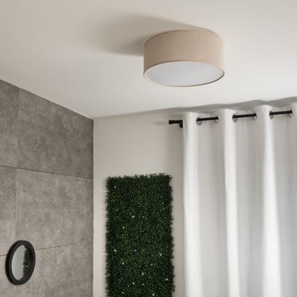 Mennyezeti lámpa SIRJA 1xE27/60W/230V á. 35 cm bézs