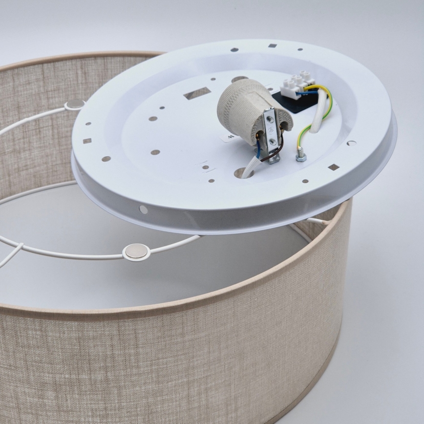 Mennyezeti lámpa SIRJA 1xE27/60W/230V á. 35 cm bézs