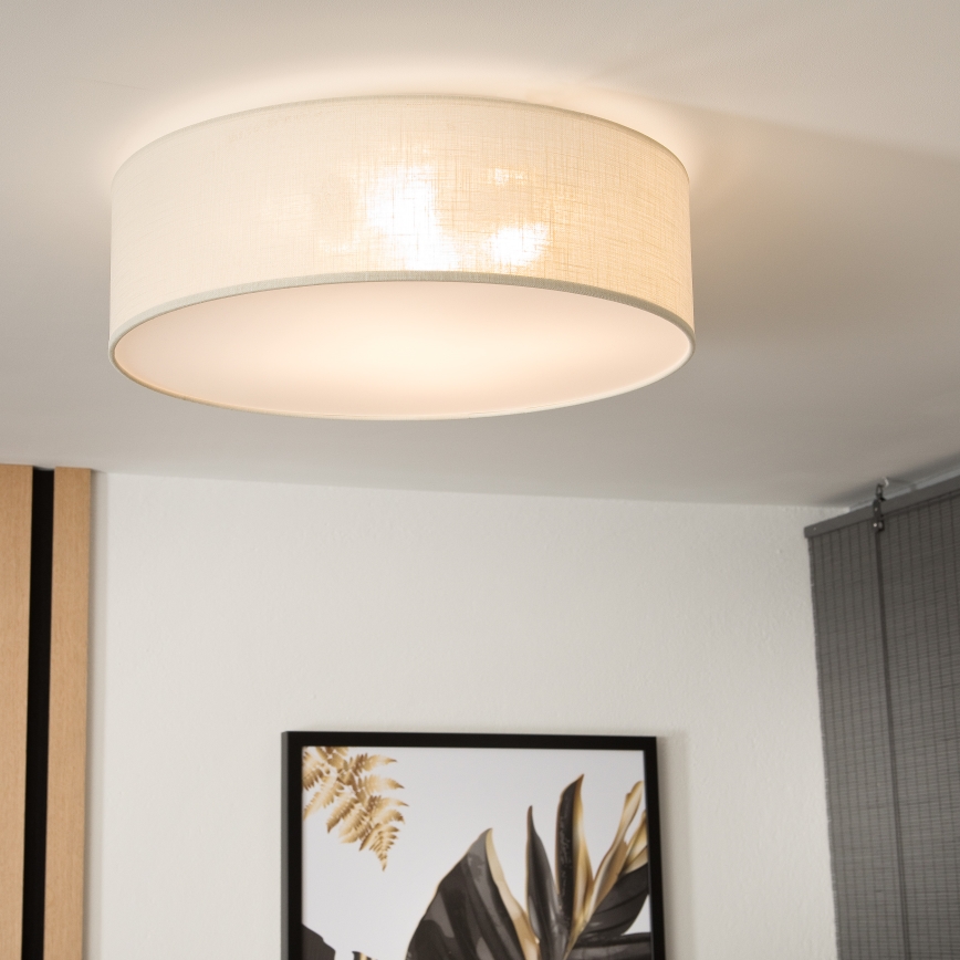 Mennyezeti lámpa SIRJA 2xE27/15W/230V átm. 45 cm krémszínű