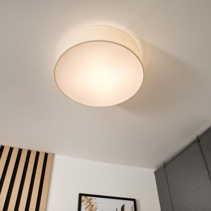 Mennyezeti lámpa SIRJA 2xE27/15W/230V átm. 45 cm krémszínű