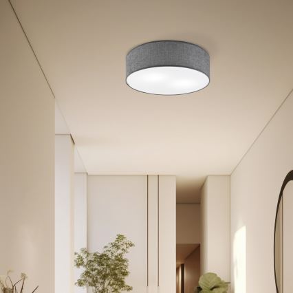 Mennyezeti lámpa SIRJA 2xE27/15W/230V átm. 45 cm szürke