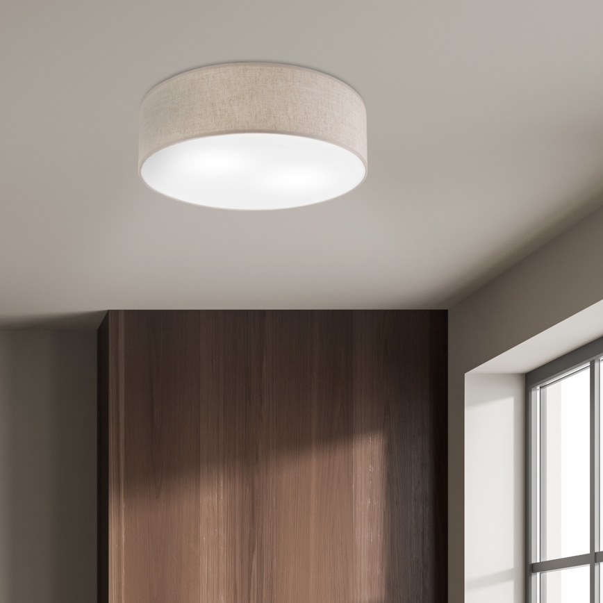 Mennyezeti lámpa SIRJA 2xE27/15W/230V átmérő 45 cm bézs