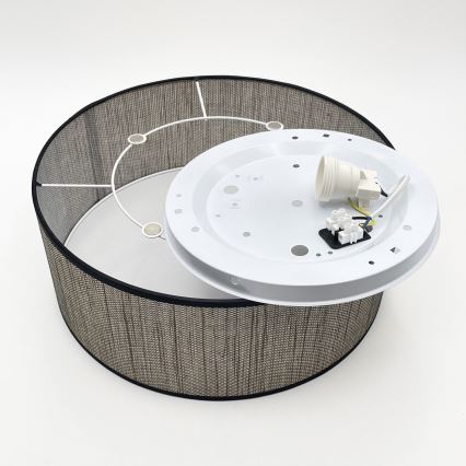 Mennyezeti lámpa SIRJA 2xE27/15W/230V Ø 35 cm barna