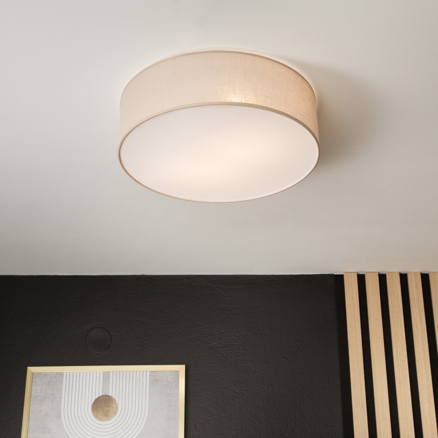 Mennyezeti lámpa SIRJA 2xE27/15W/230V Ø 45 cm bézs