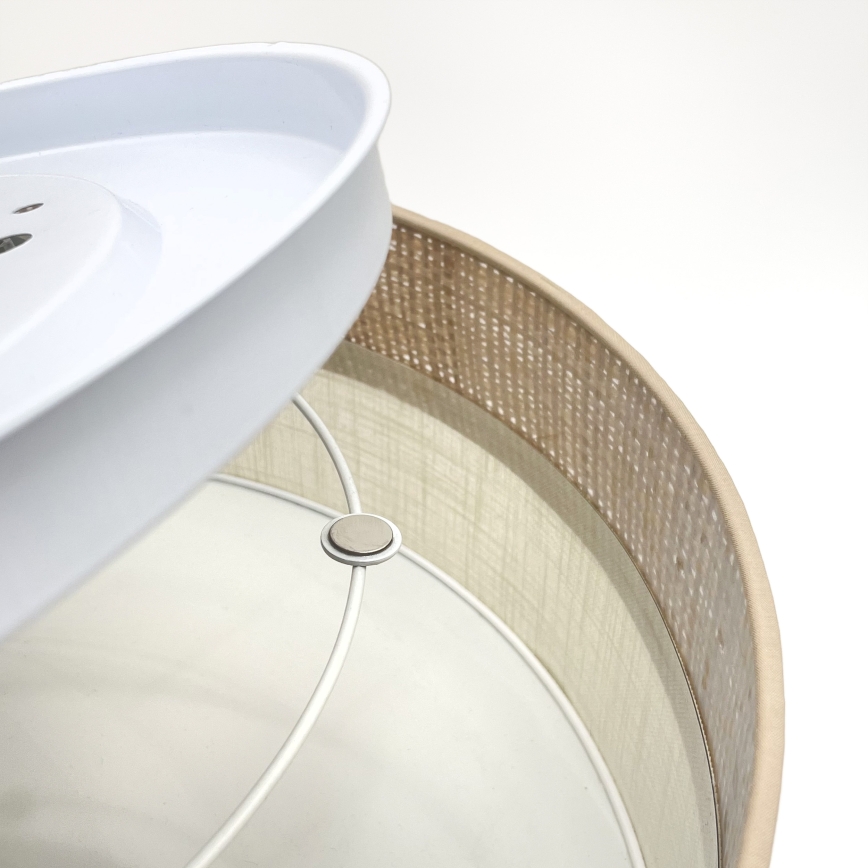 Mennyezeti lámpa SIRJA BOHO 2xE27/15W/230V átm. 45 cm bézs/krém