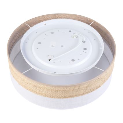 Mennyezeti lámpa SIRJA BOHO 2xE27/15W/230V átmérő 45 cm bézs/fehér