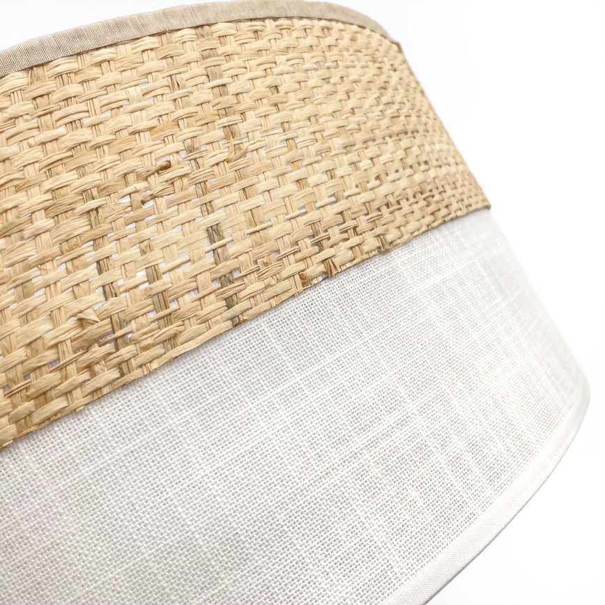 Mennyezeti lámpa SIRJA BOHO 2xE27/15W/230V átmérő 45 cm bézs/fehér