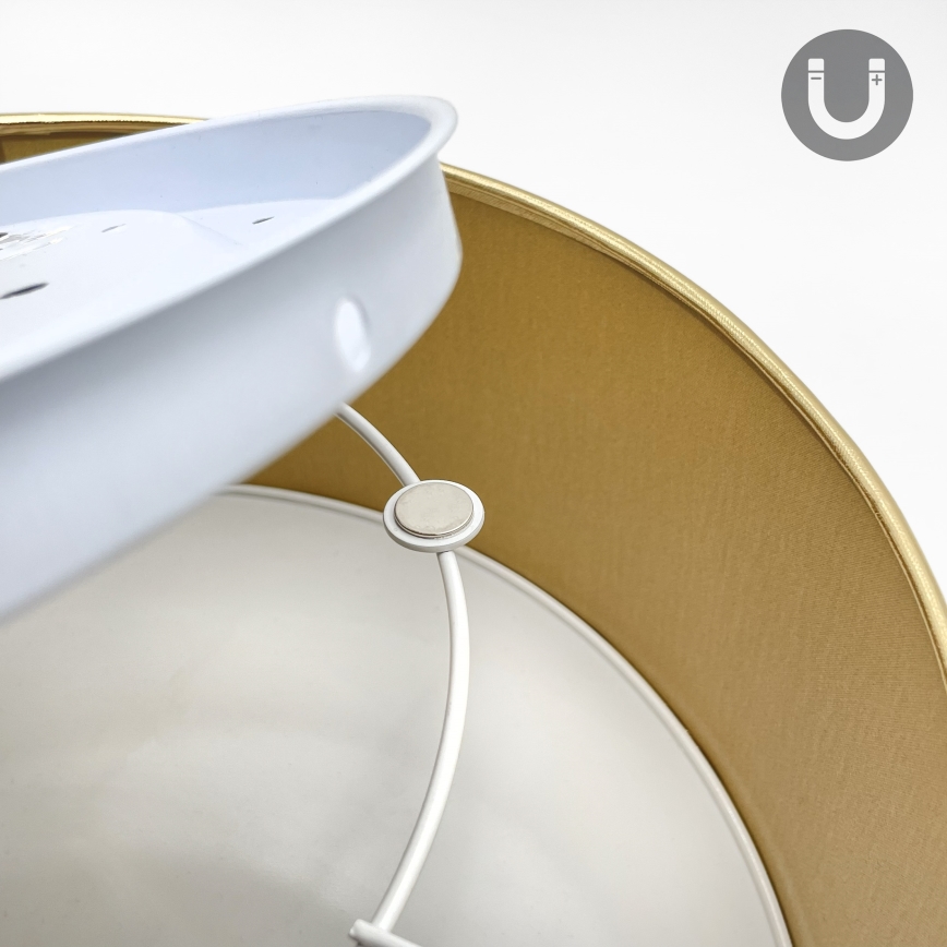 Mennyezeti lámpa SIRJA DOUBLE 2xE14/15W/230V átm. 35 cm barna/arany