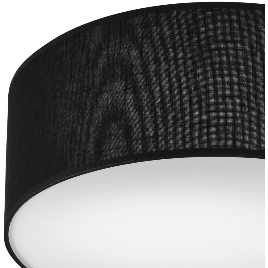 Mennyezeti lámpa SIRJA DOUBLE 2xE27/15W/230V átm. 35 cm fekete