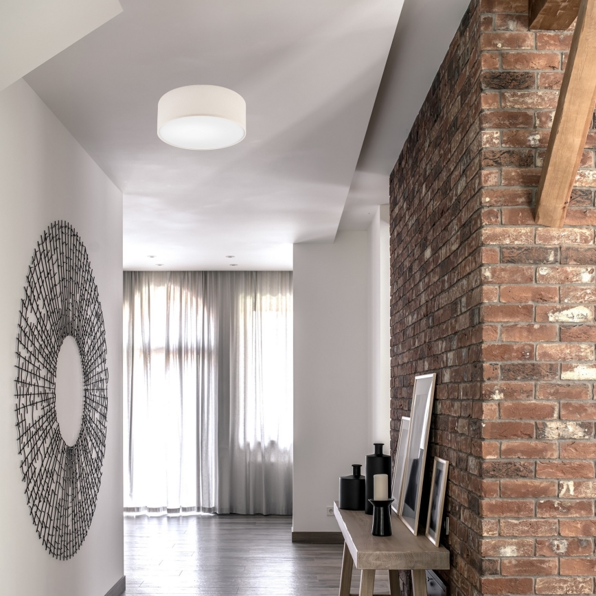 Mennyezeti lámpa SIRJA DOUBLE 2xE27/15W/230V átm. 35 cm krémes