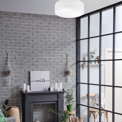 Mennyezeti lámpa SIRJA DOUBLE 4xE27/15W/230V átm. 45 cm fehér