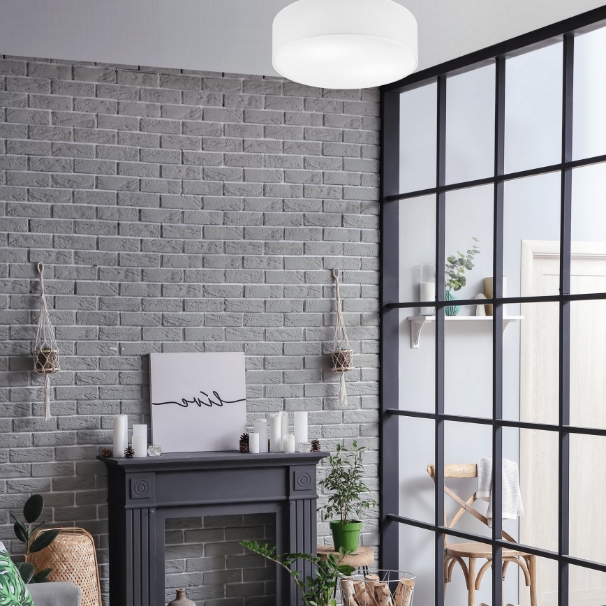 Mennyezeti lámpa SIRJA DOUBLE 4xE27/15W/230V átm. 45 cm fehér