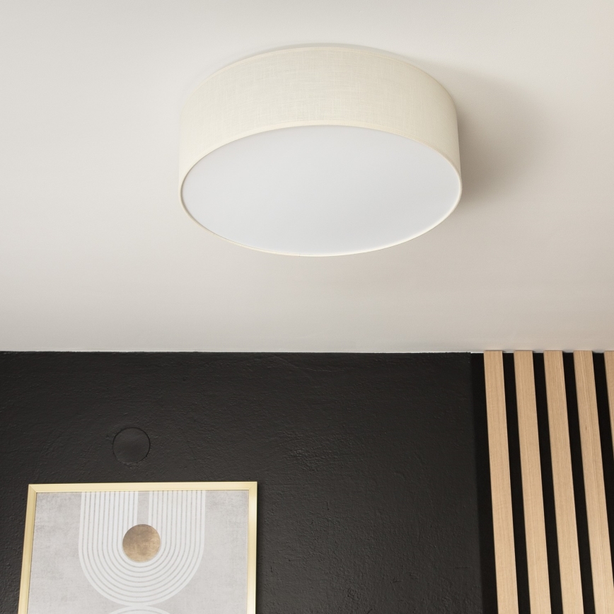 Mennyezeti lámpa SIRJA DOUBLE 4xE27/15W/230V átm. 45 cm krémes