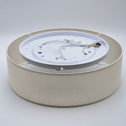 Mennyezeti lámpa SIRJA DOUBLE 4xE27/15W/230V átm. 45 cm krémes