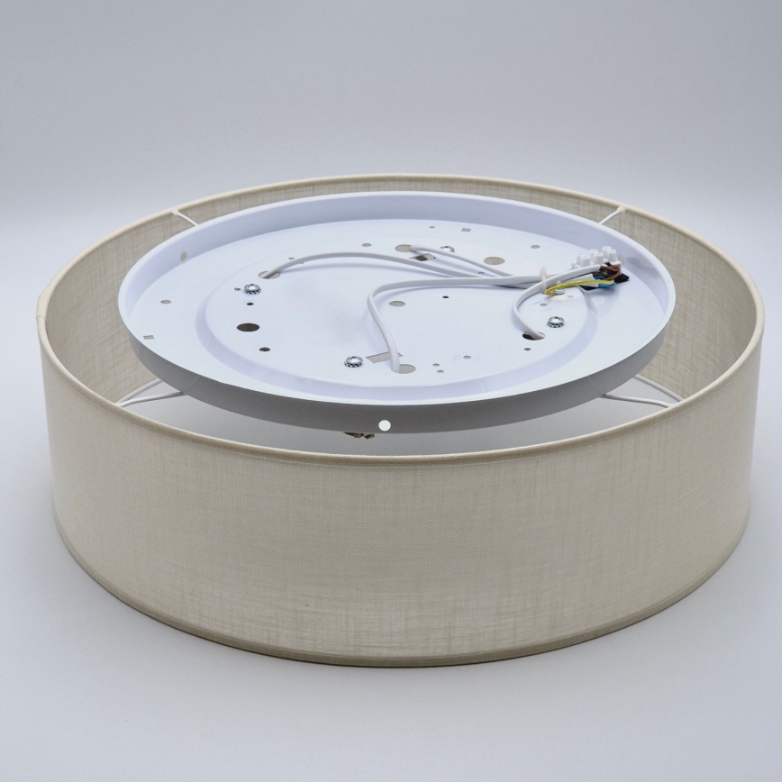 Mennyezeti lámpa SIRJA DOUBLE 4xE27/15W/230V átm. 45 cm krémes