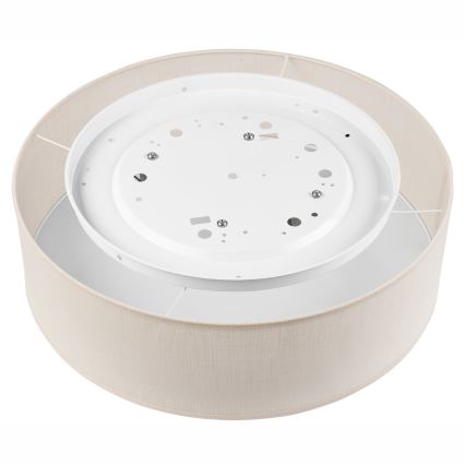 Mennyezeti lámpa SIRJA DOUBLE 4xE27/15W/230V átm. 45 cm krémes