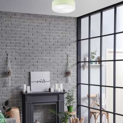 Mennyezeti lámpa SIRJA PASTEL 2xE27/60W/230V átm. 45 cm zöld