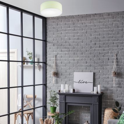 Mennyezeti lámpa SIRJA PASTEL DOUBLE 2xE27/15W/230V átm. 35 cm zöld