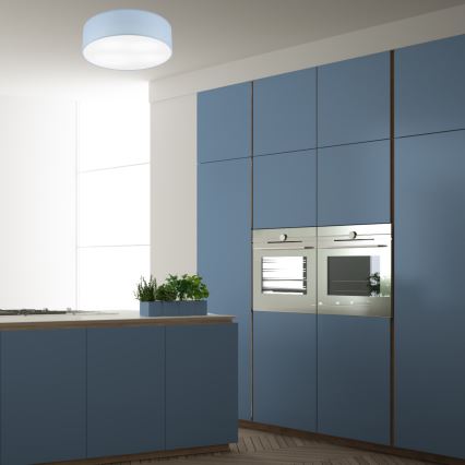 Mennyezeti lámpa SIRJA PASTEL DOUBLE 4xE27/15W/230V átm. 45 cm kék