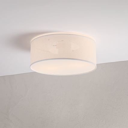 Mennyezeti lámpa SIRJA PLISADO, 2xE27/15W/230V, Ø 35 cm, fehér