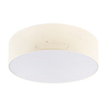Mennyezeti lámpa SIRJA PLISADO 4xE27/15W/230V Ø 45 cm krémszínű
