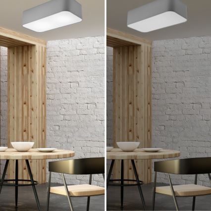 Mennyezeti lámpa SIRJA SQUARE 2xE27/15W/230V szürke